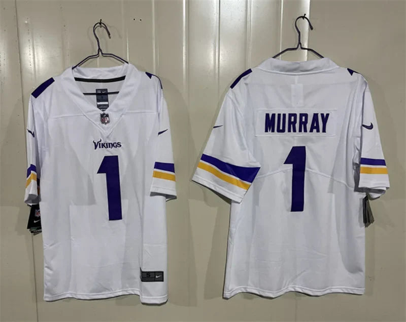 Men’s Minnesota Vikings #1 Kyler Murray Nike White F.U.S.E. Vapor Limited Jersey
