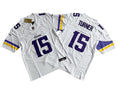 Men’s Minnesota Vikings #15 Dallas Turner Nike White F.U.S.E. Vapor Limited Jersey