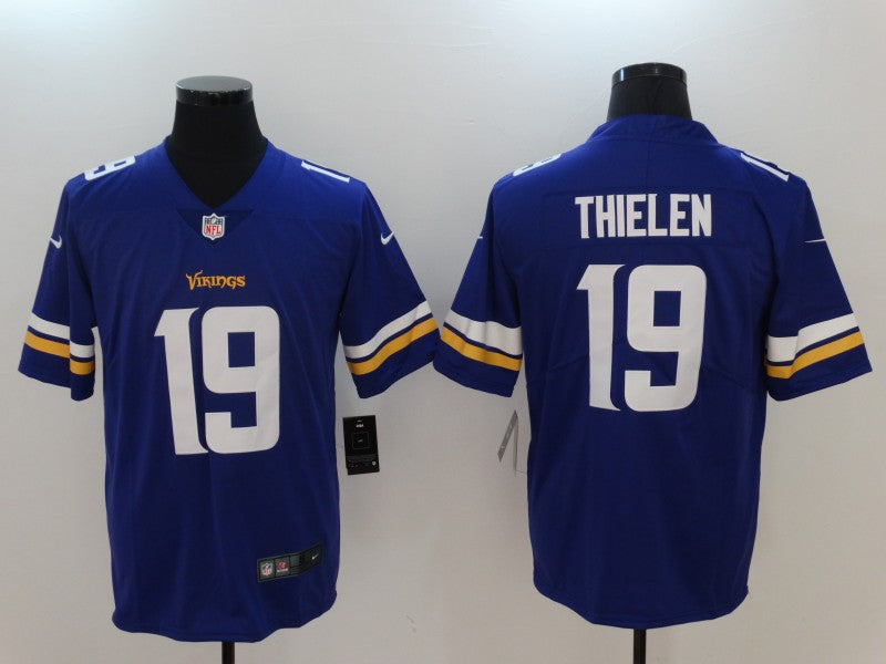 Men’s Minnesota Vikings #19 Adam Thielen Purple Jersey