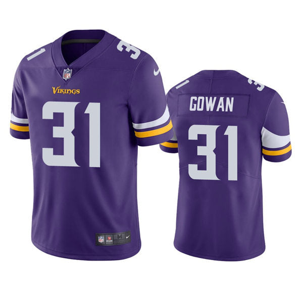 Men’s Minnesota Vikings #31 Tay Gowan Nike Purple Vapor Untouchable Limited Player Jersey