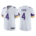 Men’s Minnesota Vikings #4 Dalvin Cook Nike White Vapor Untouchable Limited Jersey
