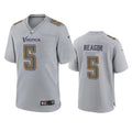 Men’s Minnesota Vikings #5 Jalen Reagor Gray Atmosphere Fashion Game Jersey