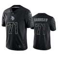 Men’s Minnesota Vikings #71 Christian Darrisaw Black Reflective Limited Jersey