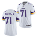 Men’s Minnesota Vikings #71 Christian Darrisaw Nike White Vapor Untouchable Limited Jersey