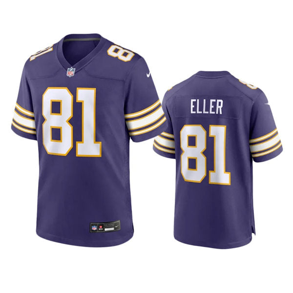 Men’s Minnesota Vikings #81 Carl Eller Purple Classic F.U.S.E. Limited Jersey