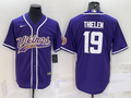 Men’s Minnesota Vikings Adam Thielen #19 Purple Jersey Joint Edition