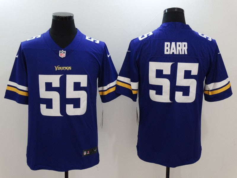 Men’s Minnesota Vikings Anthony Barr #55 Purple Jersey