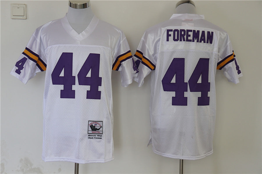 Men’s Minnesota Vikings Chuck Foreman Mitchell & Ness White Legacy Jersey