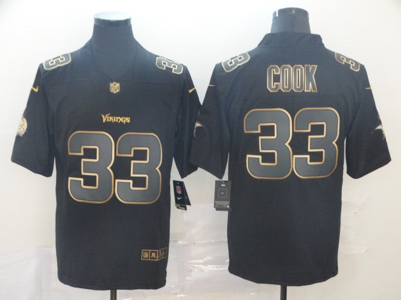 Men’s Minnesota Vikings Dalvin Cook #33 Black Jersey