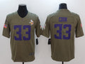 Men’s Minnesota Vikings Dalvin Cook #33 Brown Authentic Jersey