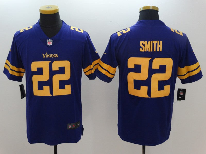 Men’s Minnesota Vikings Harrison Smith #22 Purple Jersey
