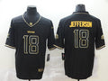 Men’s Minnesota Vikings Justin Jefferson #18 Black Jersey
