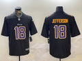 Men’s Minnesota Vikings Justin Jefferson #18 Black Jersey