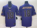 Men’s Minnesota Vikings Justin Jefferson #18 Purple Alternate Jersey