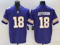 Men’s Minnesota Vikings Justin Jefferson #18 Purple Classic Jersey