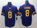 Men’s Minnesota Vikings Kirk Cousins #8 Jersey PurpleYellow