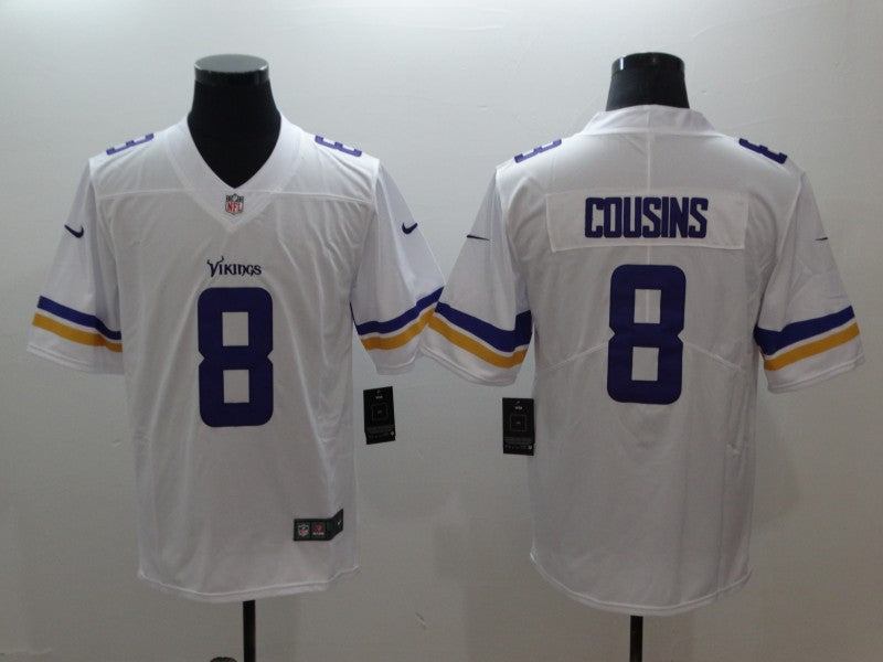 Men’s Minnesota Vikings Kirk Cousins #8 Jersey White
