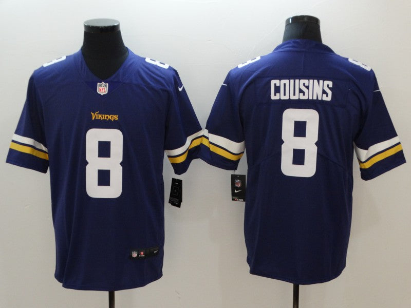 Men’s Minnesota Vikings Kirk Cousins #8 Purple Jersey
