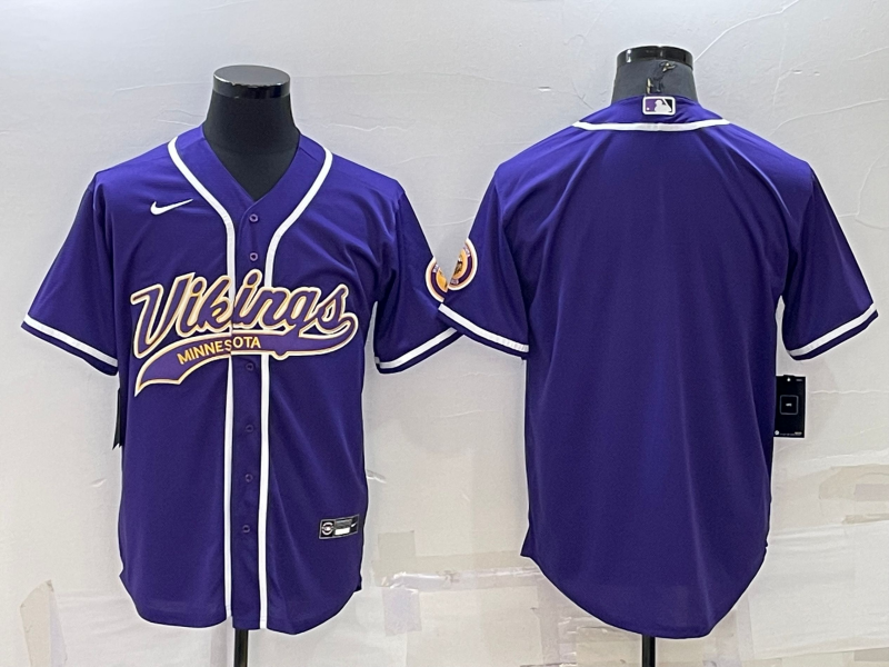 Men’s Minnesota Vikings Purple Blank Jersey