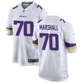 Men’s Minnesota Vikings Retired Player #70 Jim Marshall Nike White Vapor Untouchable Limited Jersey