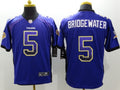 Men’s Minnesota Vikings Teddy Bridgewater #5 Purple Jersey