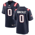 Mens New England Patriots #0 Christian Gonzalez Nike Navy Vapor F.U.S.E. Limited Jersey