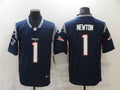 Men’s New England Patriots #1 Cam Newton Navy Nike Vapor Untouchable Limited Jersey
