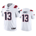 Mens New England Patriots #13 Jack Jones Nike White Vapor Untouchable Limited Jersey