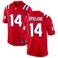 Mens New England Patriots #14 Robert Spillane Nike Red Alternate Vapor Limited Jersey