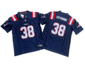 Mens New England Patriots #38 Rhamondre Stevenson Nike Navy 2023 F.U.S.E. Vapor Limited Jersey