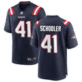 Mens New England Patriots #41 Brenden Schooler Nike Navy Vapor F.U.S.E. Limited Jersey