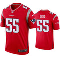 Mens New England Patriots #55 Josh Uche Nike Red Inverted Legend Jersey