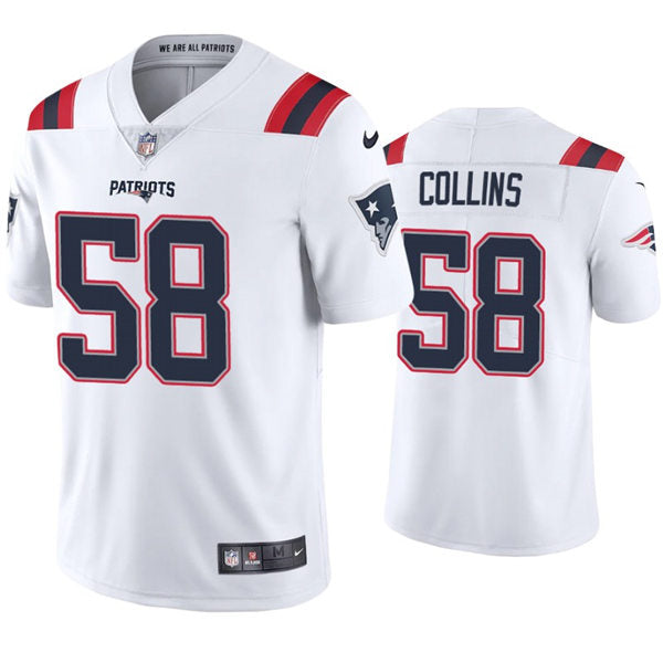 Mens New England Patriots #58 Jamie Collins Nike White Vapor Untouchable Limited Jersey