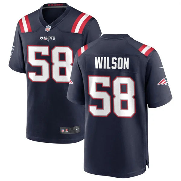 Mens New England Patriots #58 Jared Wilson Nike Navy Vapor F.U.S.E. Limited Jersey