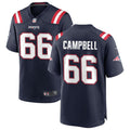 Mens New England Patriots #66 Will Campbell Nike Navy Vapor F.U.S.E. Limited Jersey