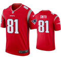 Mens New England Patriots #81 Jonnu Smith Nike Red Inverted Legend Jersey