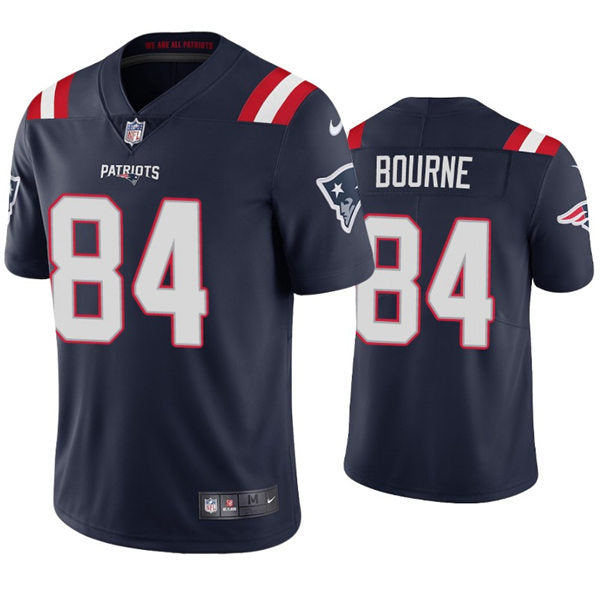 Mens New England Patriots #84 Kendrick Bourne Nike Navy Vapor Untouchable Limited Jersey