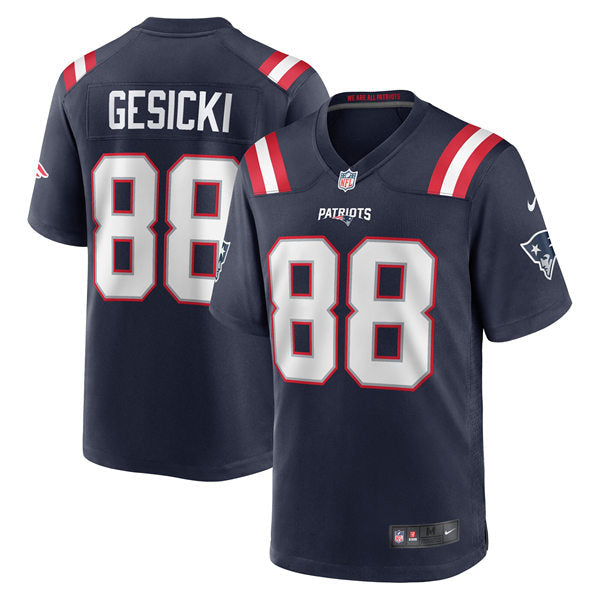 Mens New England Patriots #88 Mike Gesicki Nike Navy Vapor Untouchable Limited Jersey