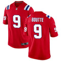 Mens New England Patriots #9 Kayshon Boutte Nike Red Alternate Vapor F.U.S.E. Limited Jersey