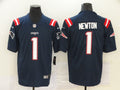 Men’s New England Patriots Cam Newton #1 Navy Jersey
