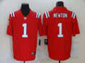 Men’s New England Patriots Cam Newton #1 Red Alternate Jersey