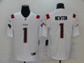 Men’s New England Patriots Cam Newton #1 White Jersey