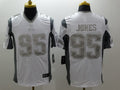 Men’s New England Patriots Chandler Jones #95 White Jersey