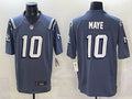Men’s New England Patriots Drake Maye #10 Storm Blue 2025 Rivalries Collection Limited Jersey