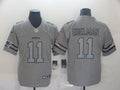 Men’s New England Patriots Julian Edelman #11 Gray Jersey