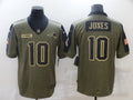 Men’s New England Patriots Mac Jones #10 Brown Jersey