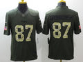 Men’s New England Patriots Rob Gronkowski #87 Army Green Jersey