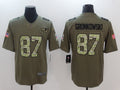 Men’s New England Patriots Rob Gronkowski #87 Brown Jersey