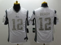 Men’s New England Patriots Tom Brady #12 White Authentic Jersey
