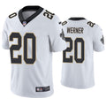 Mens New Orleans Saints #20 Pete Werner Nike White Vapor Untouchable Limited Jersey